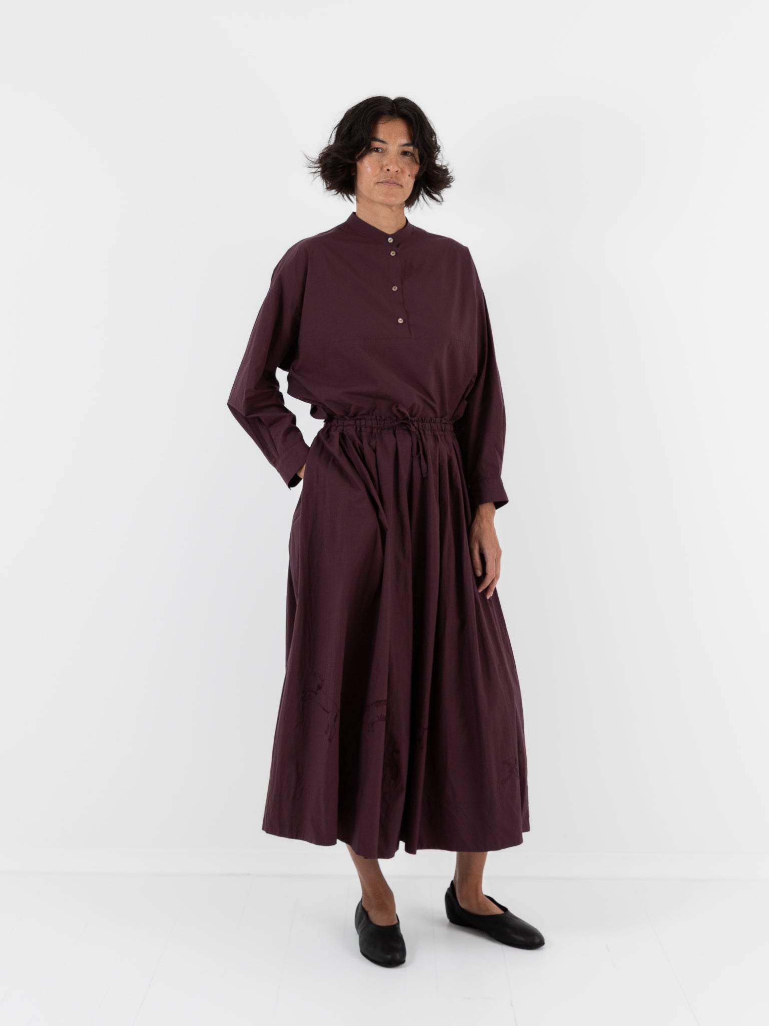 ARTS＆SCIENCE 22AW checkgather longskirt ARTS＆SCIENCE 22AW checkgather longskirt