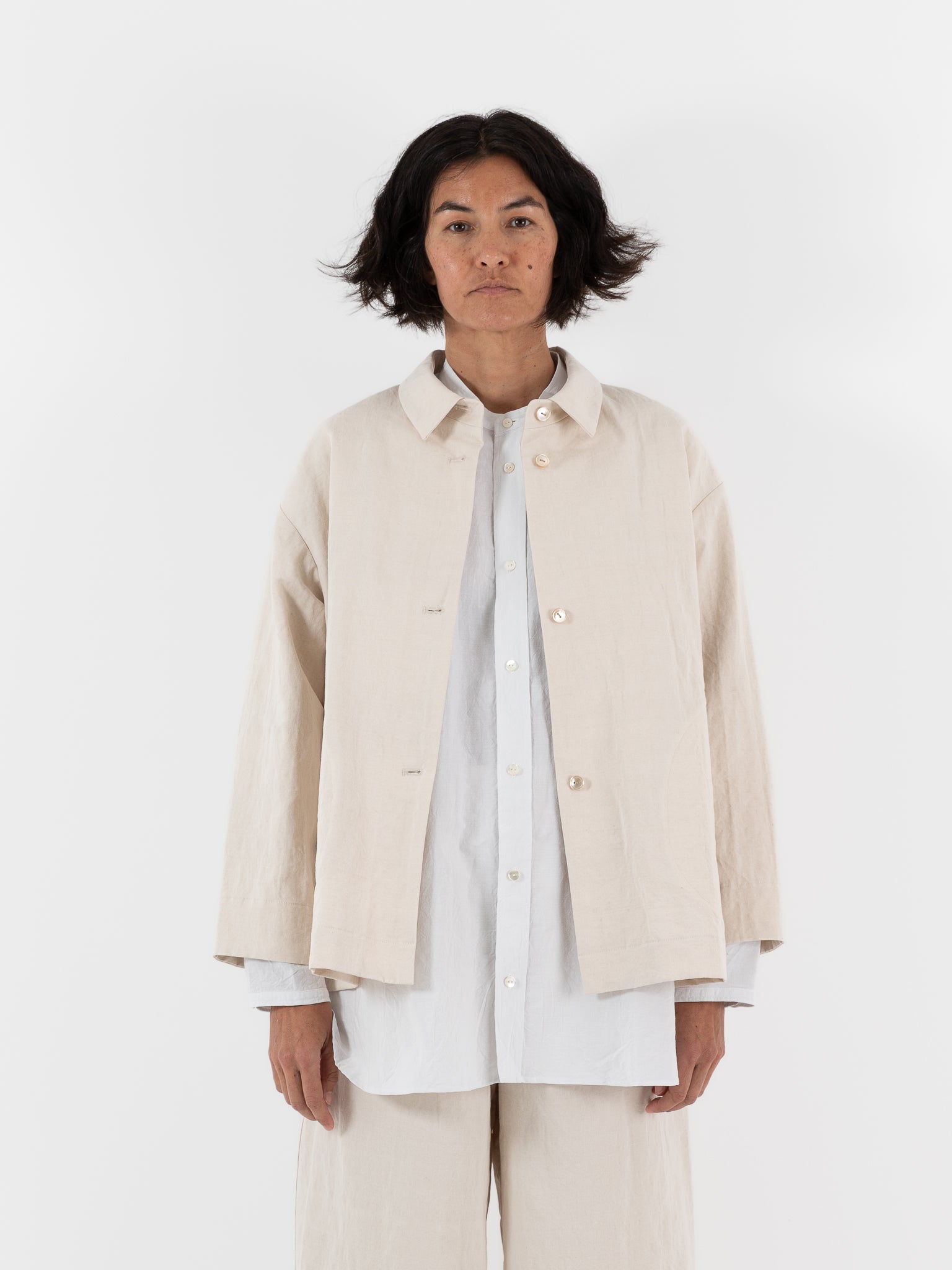 【23SS】ARTS&SCIENCE /over front NC jacket Arts & Science Back and Front Button Jacket - Worthwhile