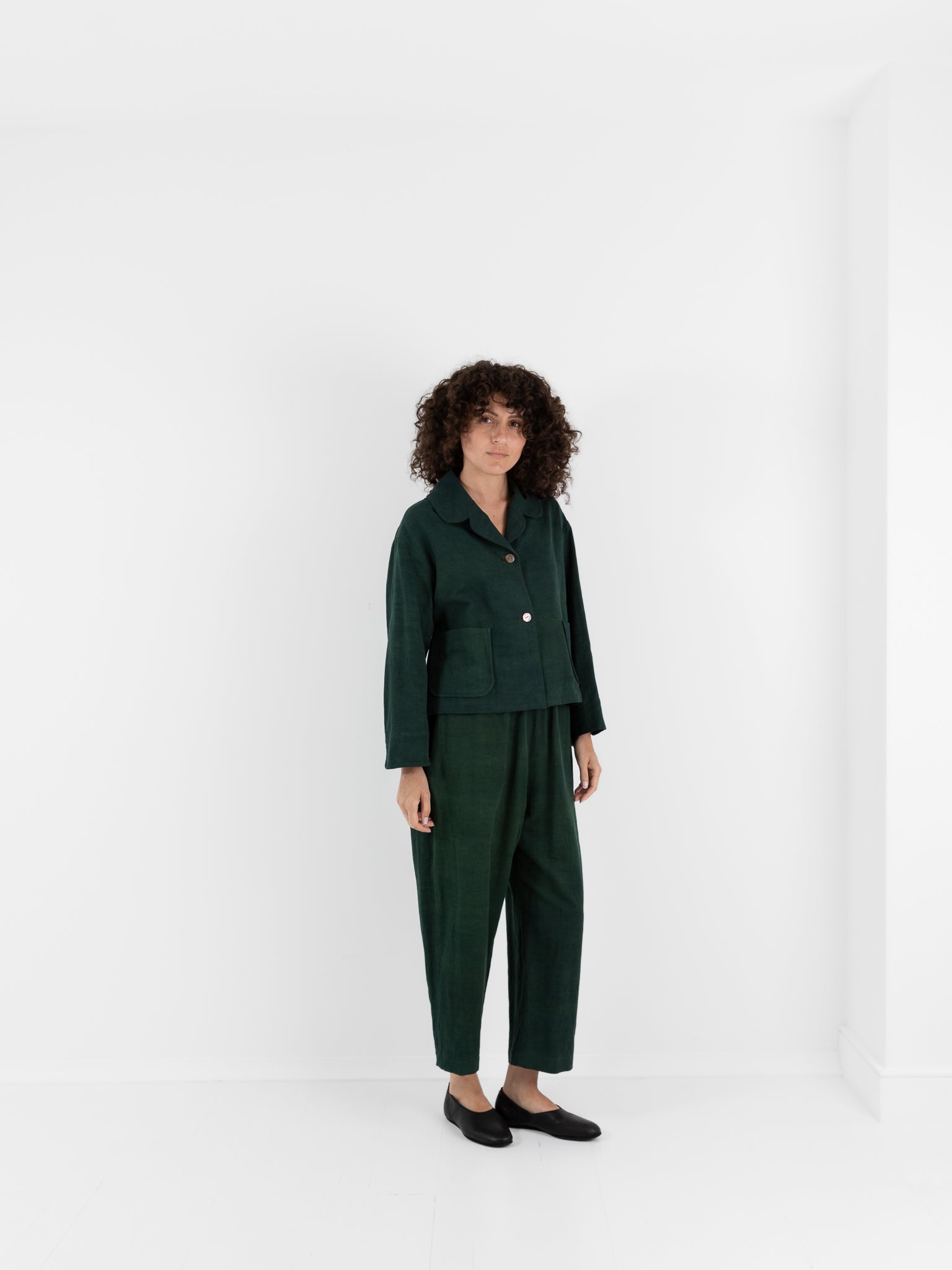 ARTS&science　No callar Boxy short Jacket Arts & Science Big Collar Short Jacket at Worthwhile