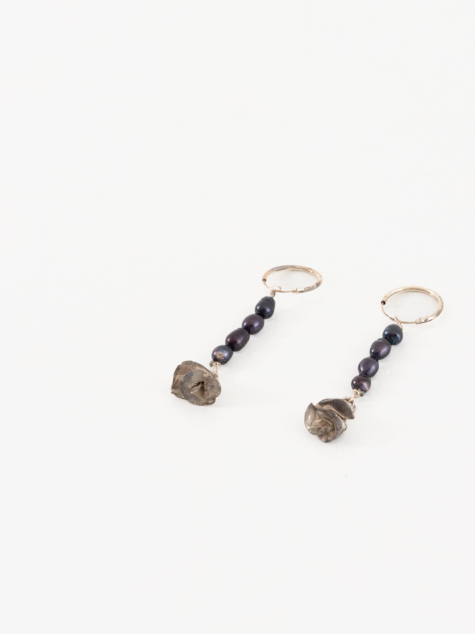 Atelier Inscrire Keshi Pearls with Rose Hoops - Worthwhile