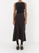 Atelier Suppan Front Crossed Button Skirt - Worthwhile