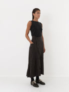 Atelier Suppan Front Crossed Button Skirt - Worthwhile