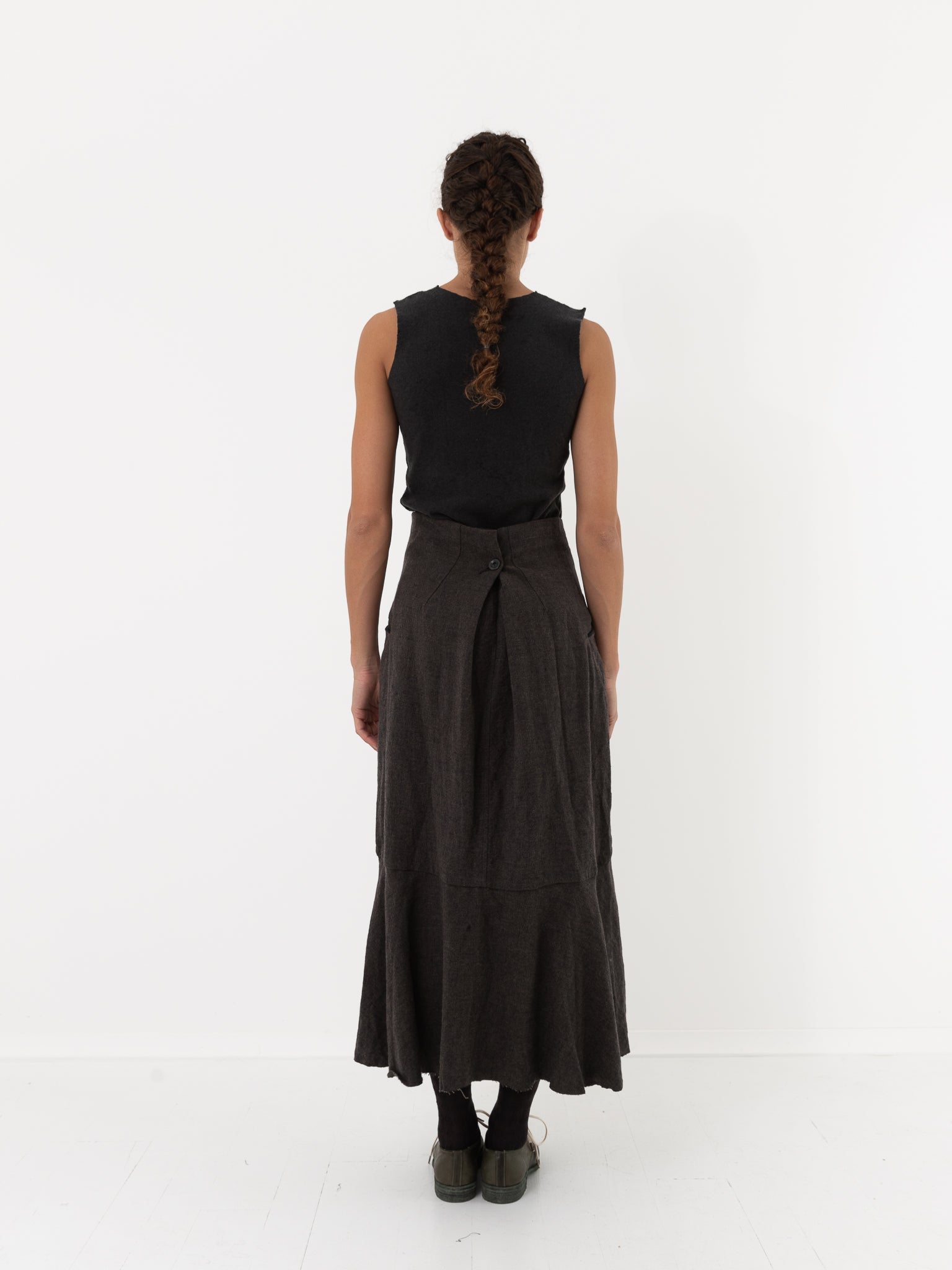 Atelier Suppan Front Crossed Button Skirt - Worthwhile