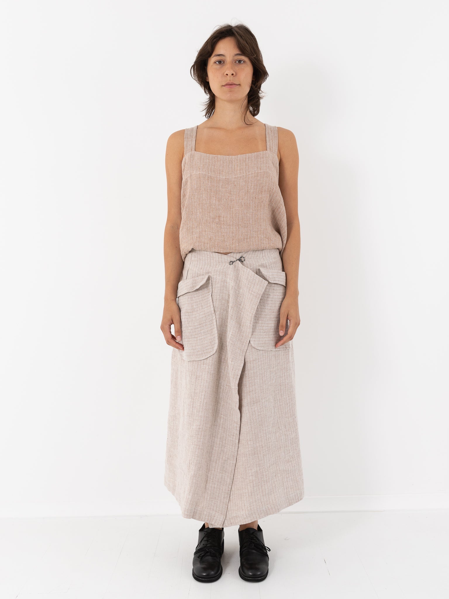 Atelier Suppan Round Hook Skirt, Natural - Worthwhile