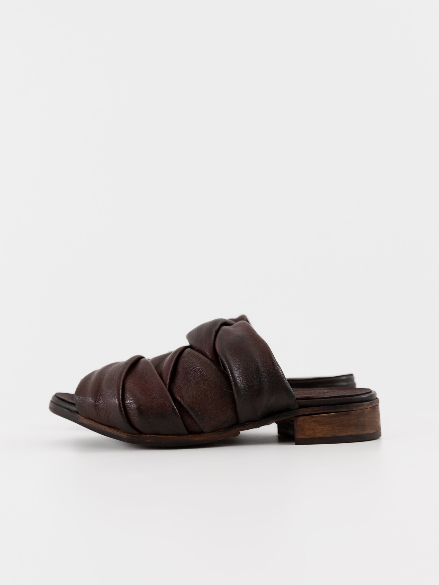 Atelier Inscrire Sarch Woven Shoe in Bordeaux - ATELIER INSCRIRE at Worthwhile - shop SHOES