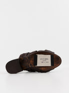 Atelier Inscrire Sarch Woven Shoe in Bordeaux - ATELIER INSCRIRE at Worthwhile - shop SHOES