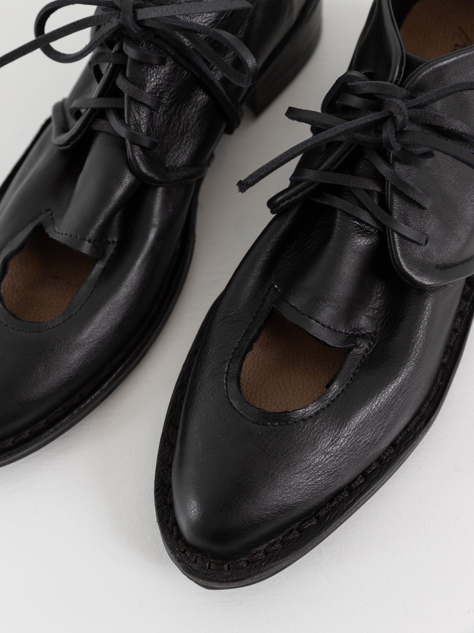 Atelier Inscrire Open Vampe Shoe in Black - ATELIER INSCRIRE at Worthwhile - shop SHOES
