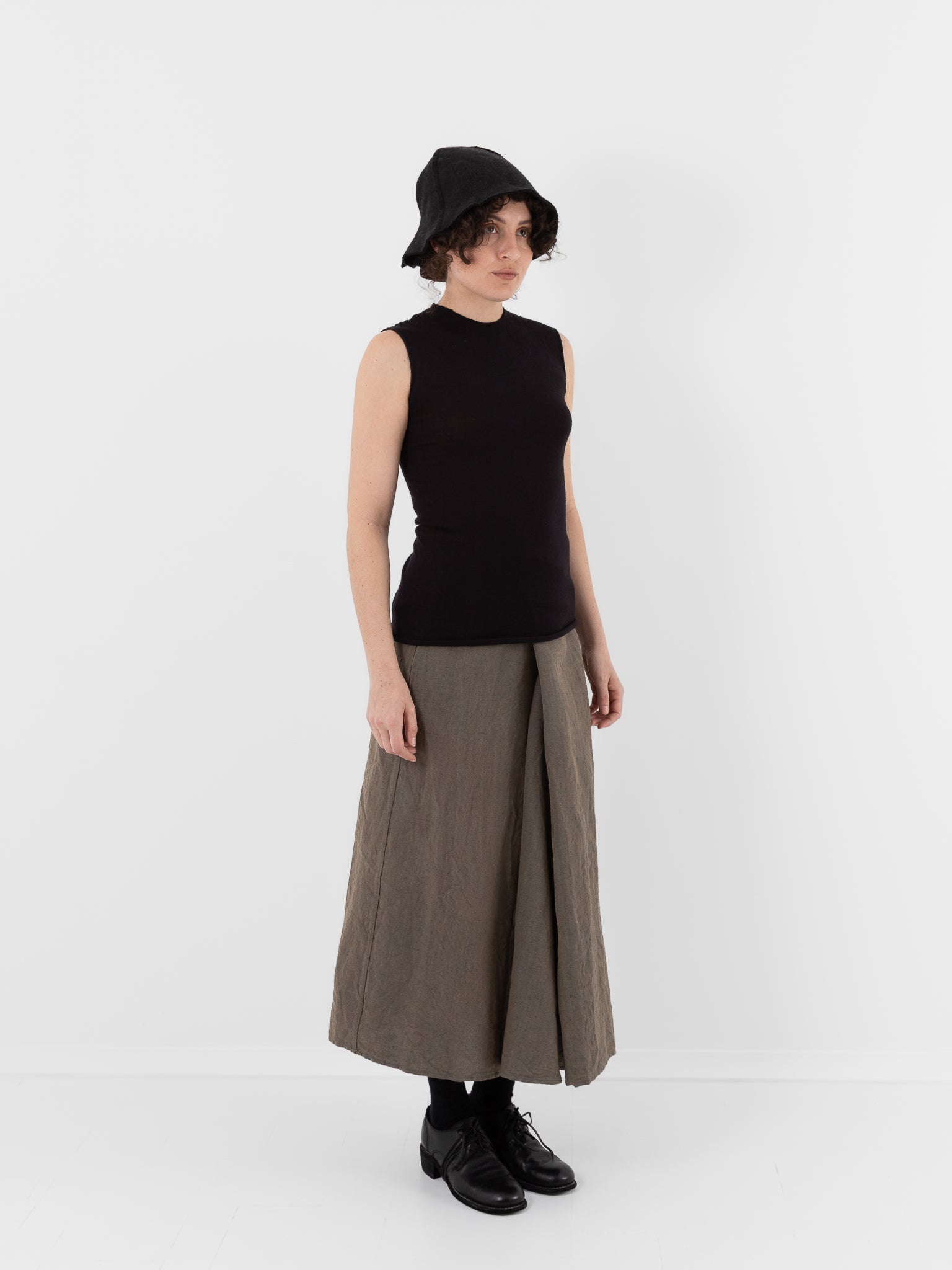Atelier Suppan Sleeveless Tee 56 in Hand Dye - ATELIER SUPPAN at Worthwhile - shop TOP