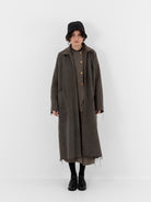 Atelier Suppan Long Coat 27 in Hand Dye/Green - ATELIER SUPPAN at Worthwhile - shop COAT