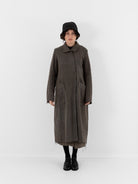 Atelier Suppan Long Coat 27 in Hand Dye/Green - ATELIER SUPPAN at Worthwhile - shop COAT
