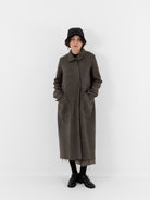 Atelier Suppan Long Coat 27 in Hand Dye/Green - ATELIER SUPPAN at Worthwhile - shop COAT