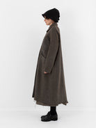 Atelier Suppan Long Coat 27 in Hand Dye/Green - ATELIER SUPPAN at Worthwhile - shop COAT