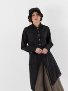 Atelier Suppan Long Shirt 52 in Hand Dye/Dark - ATELIER SUPPAN at Worthwhile - shop TOP