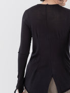 Atelier Suppan Wool Tee 57 in Hand Dye/Dark - ATELIER SUPPAN at Worthwhile - shop TOP