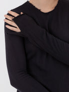 Atelier Suppan Wool Tee 57 in Hand Dye/Dark - ATELIER SUPPAN at Worthwhile - shop TOP