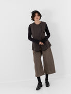 Atelier Suppan Handwoven Sleeveless Jacket 34 in Hand Dye Stripe - ATELIER SUPPAN at Worthwhile - shop JACKET