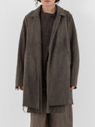 Atelier Suppan Short Coat 28 in Hand Dye/Green - ATELIER SUPPAN at Worthwhile - shop COAT