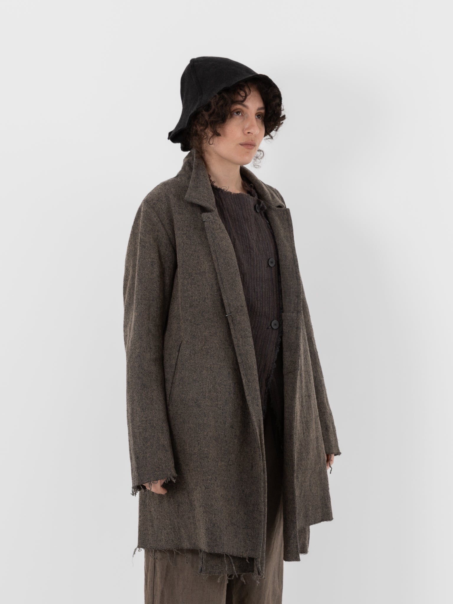 Atelier Suppan Short Coat 28 in Hand Dye/Green - ATELIER SUPPAN at Worthwhile - shop COAT