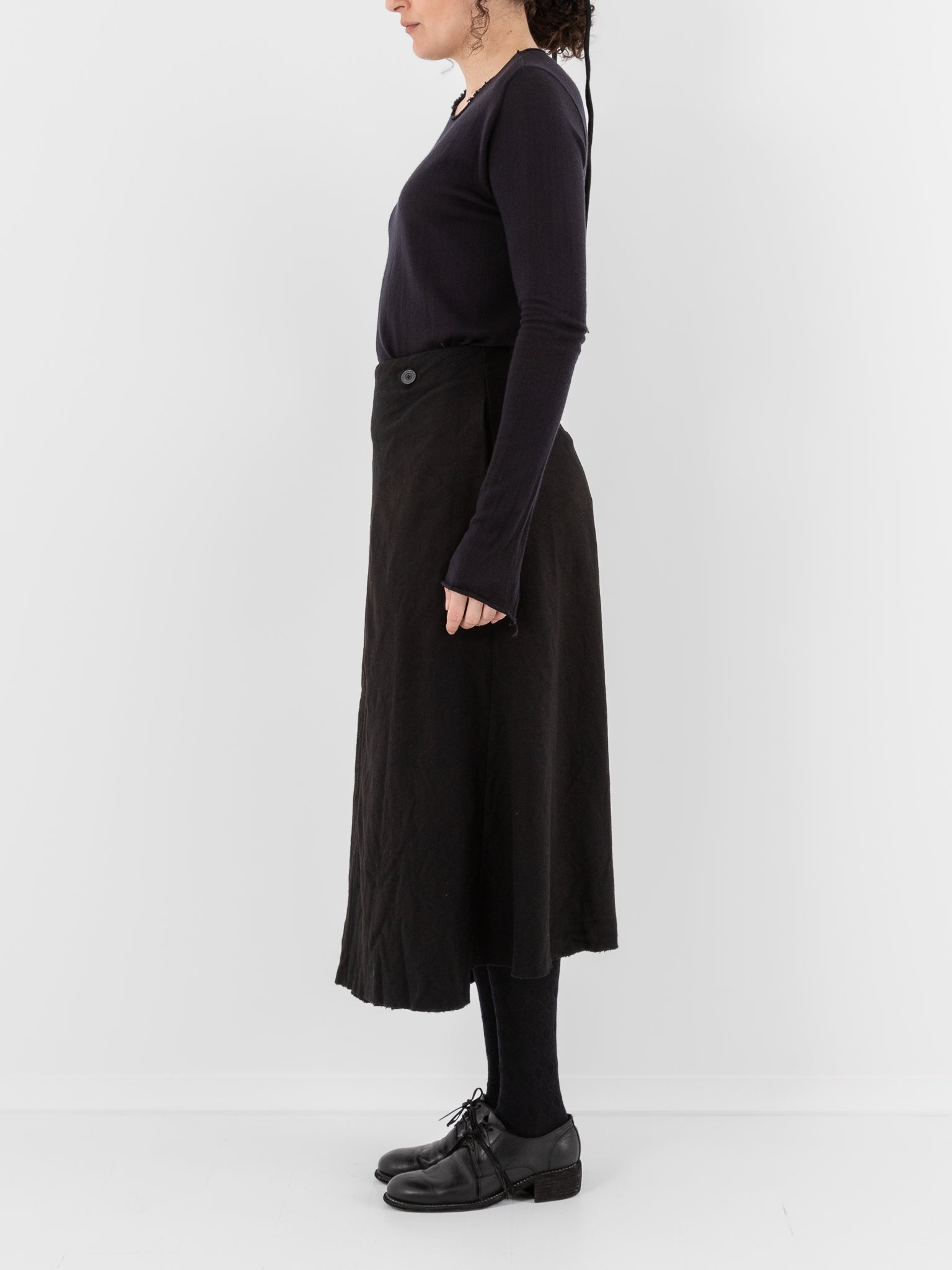 Atelier Suppan Loden Skirt 40 in Black - ATELIER SUPPAN at Worthwhile - shop SKIRT