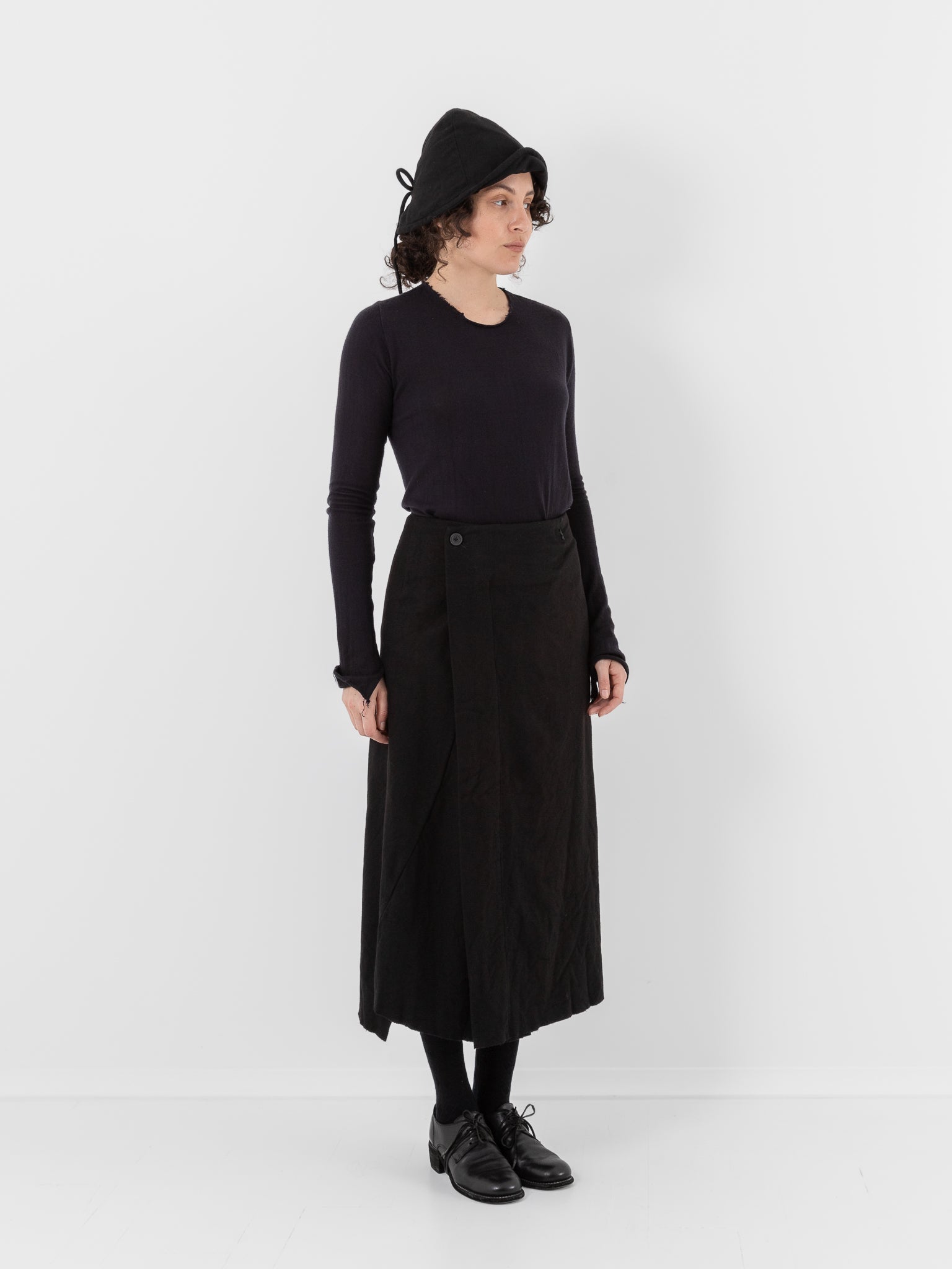 Atelier Suppan Loden Skirt 40 in Black - ATELIER SUPPAN at Worthwhile - shop SKIRT