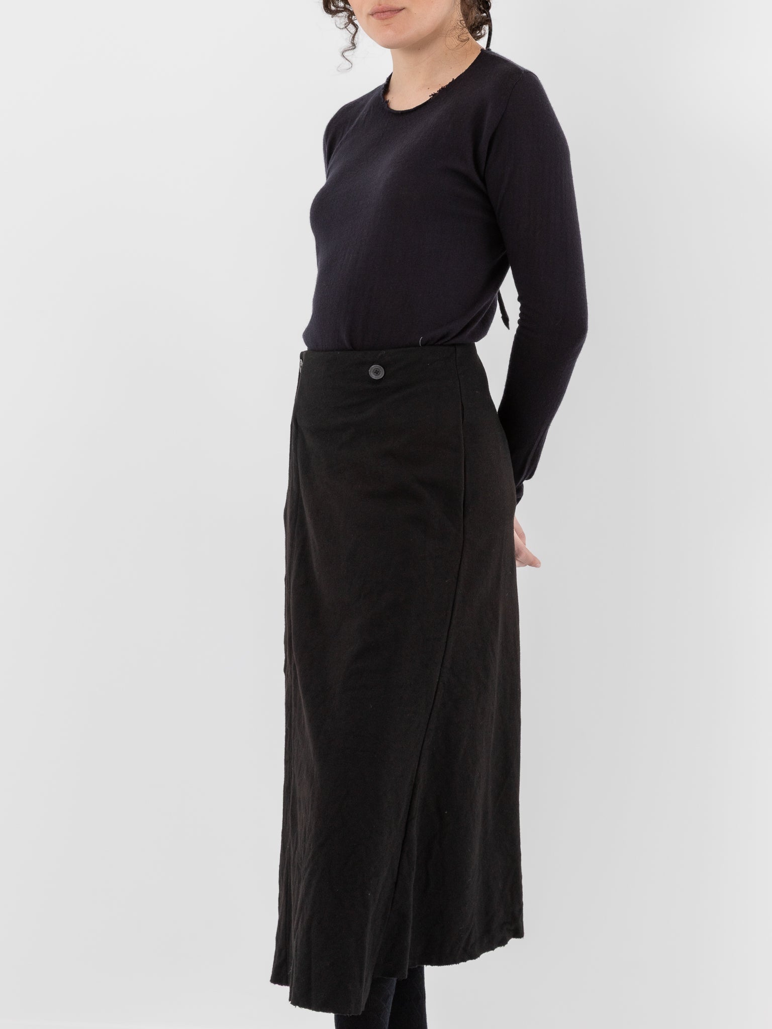 Atelier Suppan Loden Skirt 40 in Black - ATELIER SUPPAN at Worthwhile - shop SKIRT