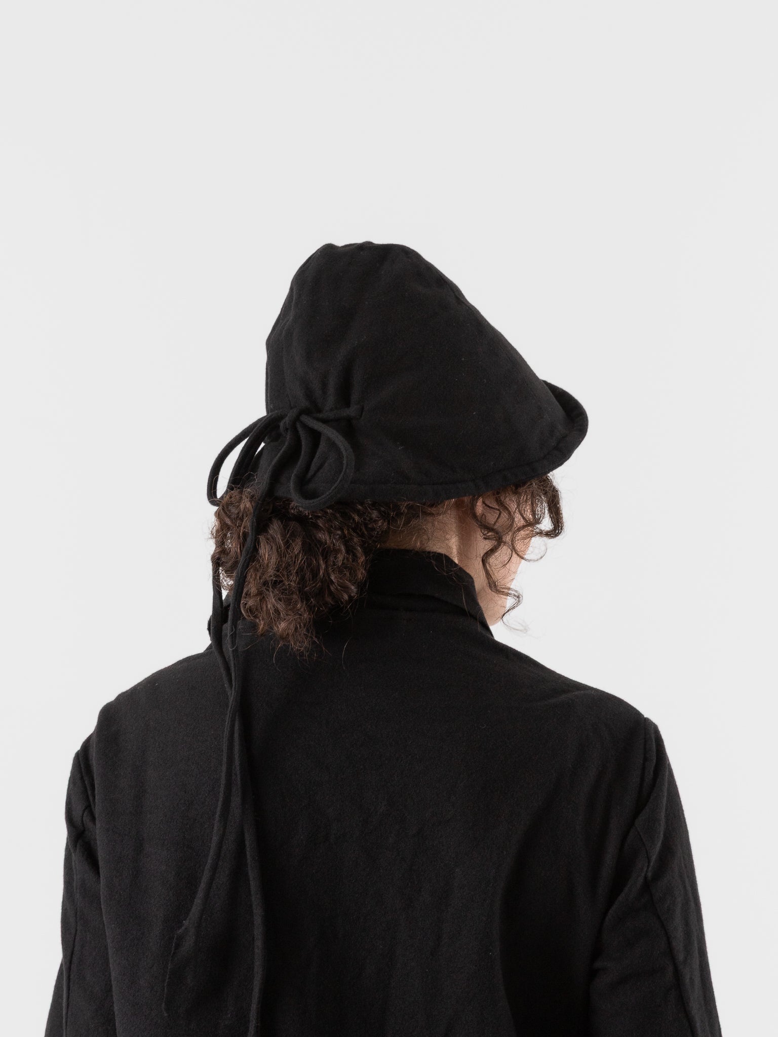 Atelier Suppan Loden Hat 62 in Black - ATELIER SUPPAN at Worthwhile - shop SCARF