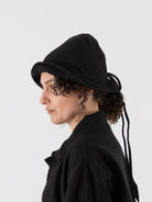 Atelier Suppan Loden Hat 62 in Black - ATELIER SUPPAN at Worthwhile - shop SCARF