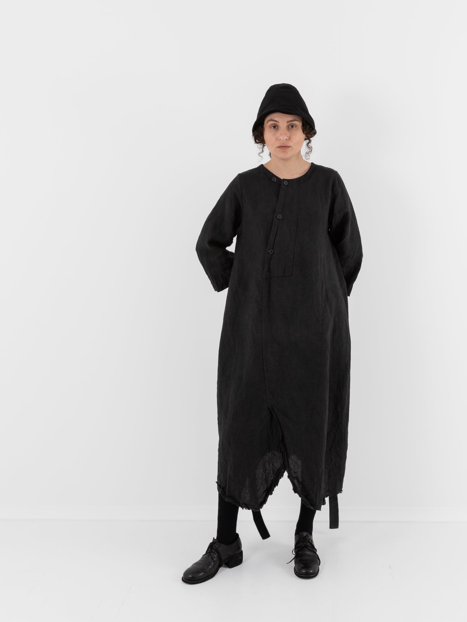 Atelier Suppan Dress 35 in Hand Dye/Dark - ATELIER SUPPAN at Worthwhile - shop DRESS