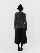 Atelier Suppan Linen Tee in 59 in Hand Dye Grey - ATELIER SUPPAN at Worthwhile - shop TOP