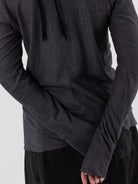 Atelier Suppan Linen Tee in 59 in Hand Dye Grey - ATELIER SUPPAN at Worthwhile - shop TOP