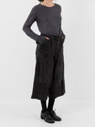 Atelier Suppan Heavy Hemp Trousers 44 in Hand Dye/Dark - ATELIER SUPPAN at Worthwhile - shop PANT