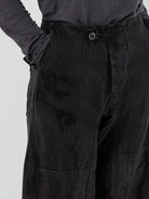 Atelier Suppan Heavy Hemp Trousers 44 in Hand Dye/Dark - ATELIER SUPPAN at Worthwhile - shop PANT