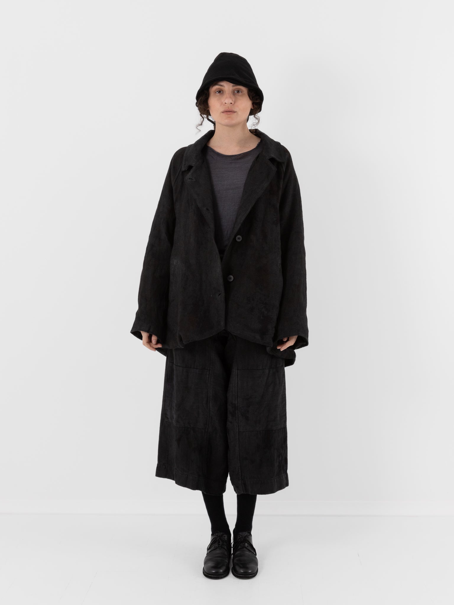 Atelier Suppan Raglan Jacket 29 in Hand Dye/Dark - ATELIER SUPPAN at Worthwhile - shop JACKET