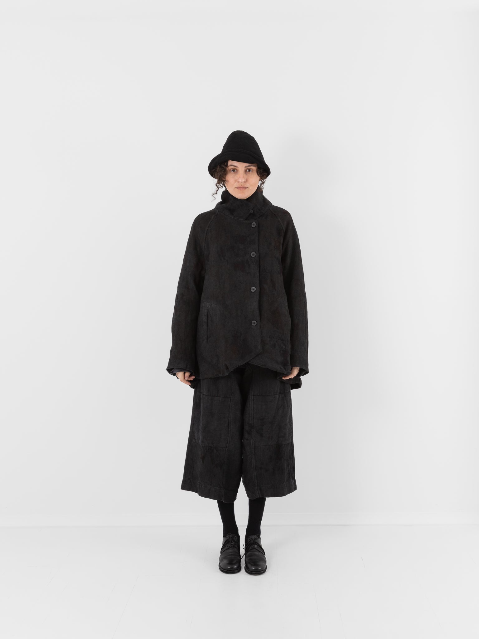 Atelier Suppan Raglan Jacket 29 in Hand Dye/Dark - ATELIER SUPPAN at Worthwhile - shop JACKET