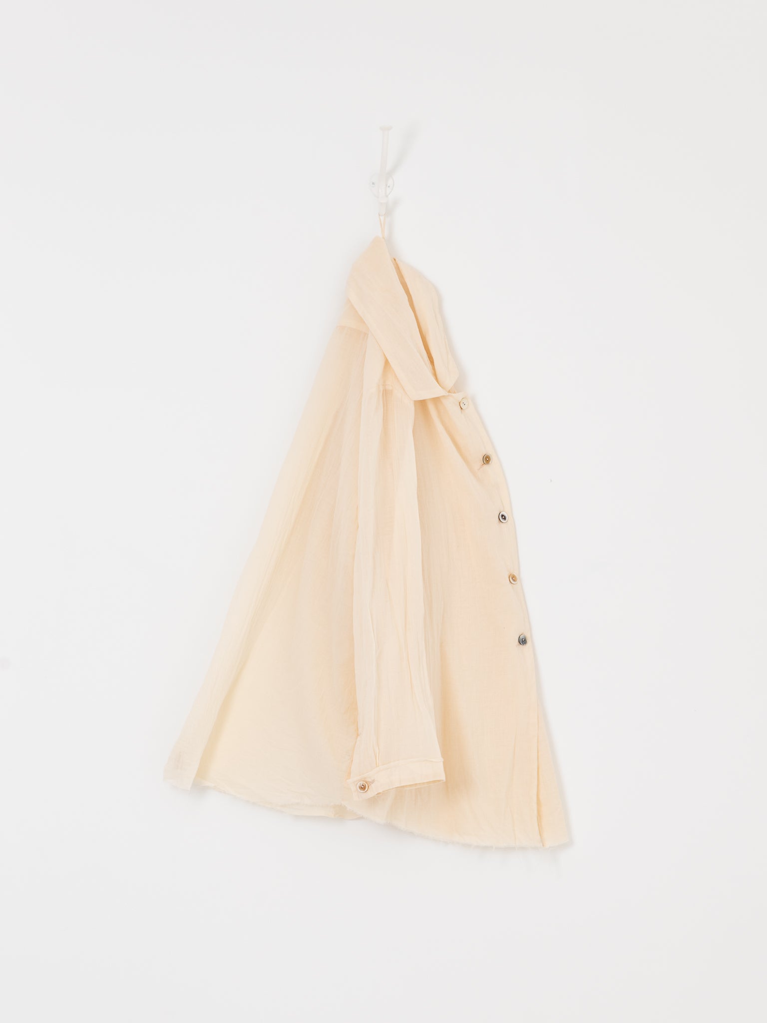 Atelier Suppan Front Double Shirt 53 in Off White - ATELIER SUPPAN at Worthwhile - shop TOP