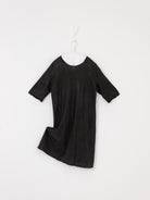 Atelier Suppan Long Linen Tee Shirt 66 in Black - ATELIER SUPPAN at Worthwhile - shop TOP