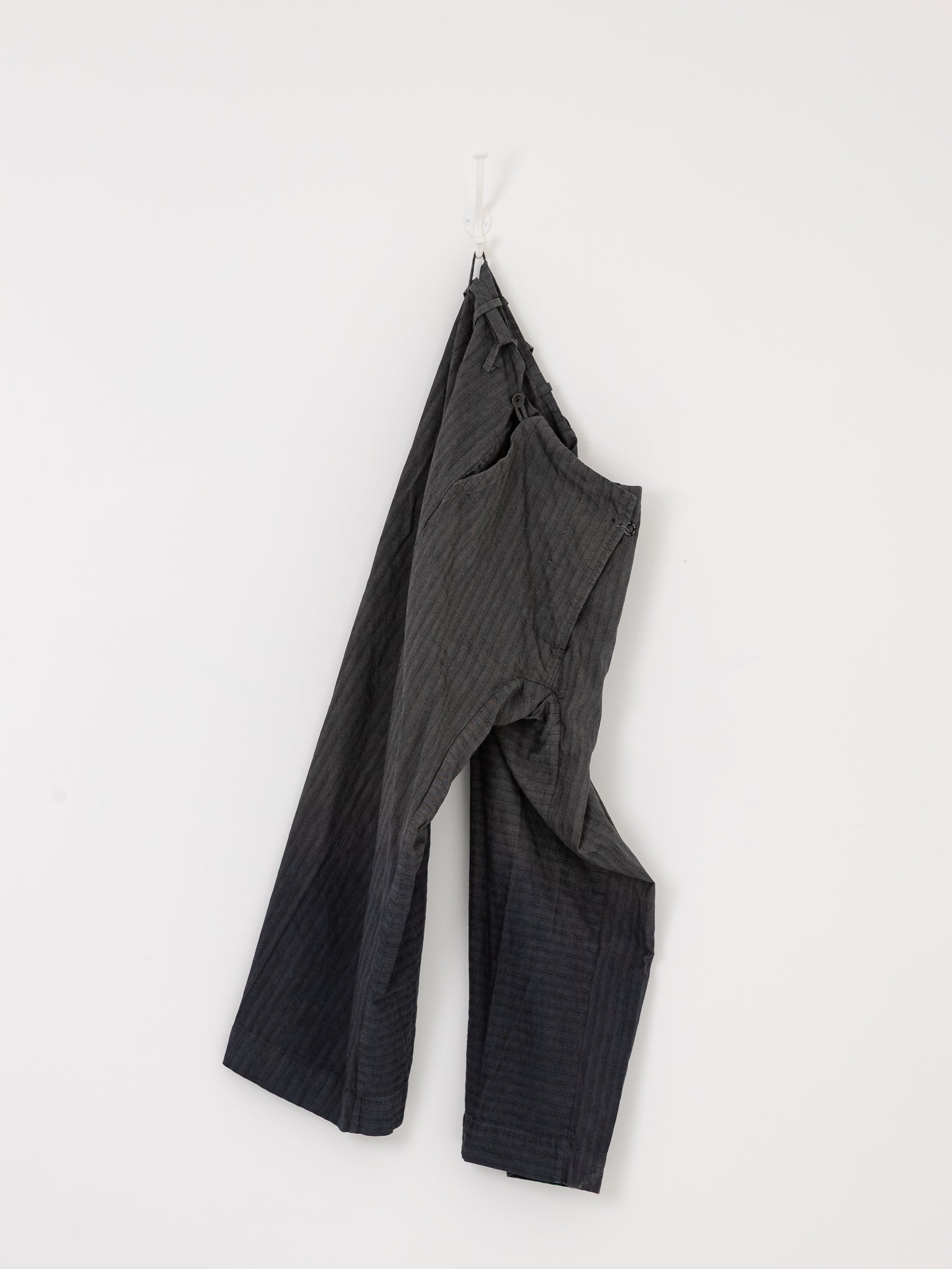 Atelier Suppan Striped Trousers 44 in Grey Blue - ATELIER SUPPAN at Worthwhile - shop PANT