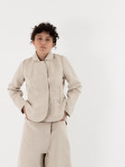 Atelier Suppan Toile Jacket 35 in White - ATELIER SUPPAN at Worthwhile - shop JACKET