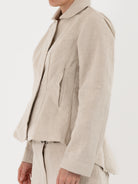 Atelier Suppan Toile Jacket 35 in White - ATELIER SUPPAN at Worthwhile - shop JACKET