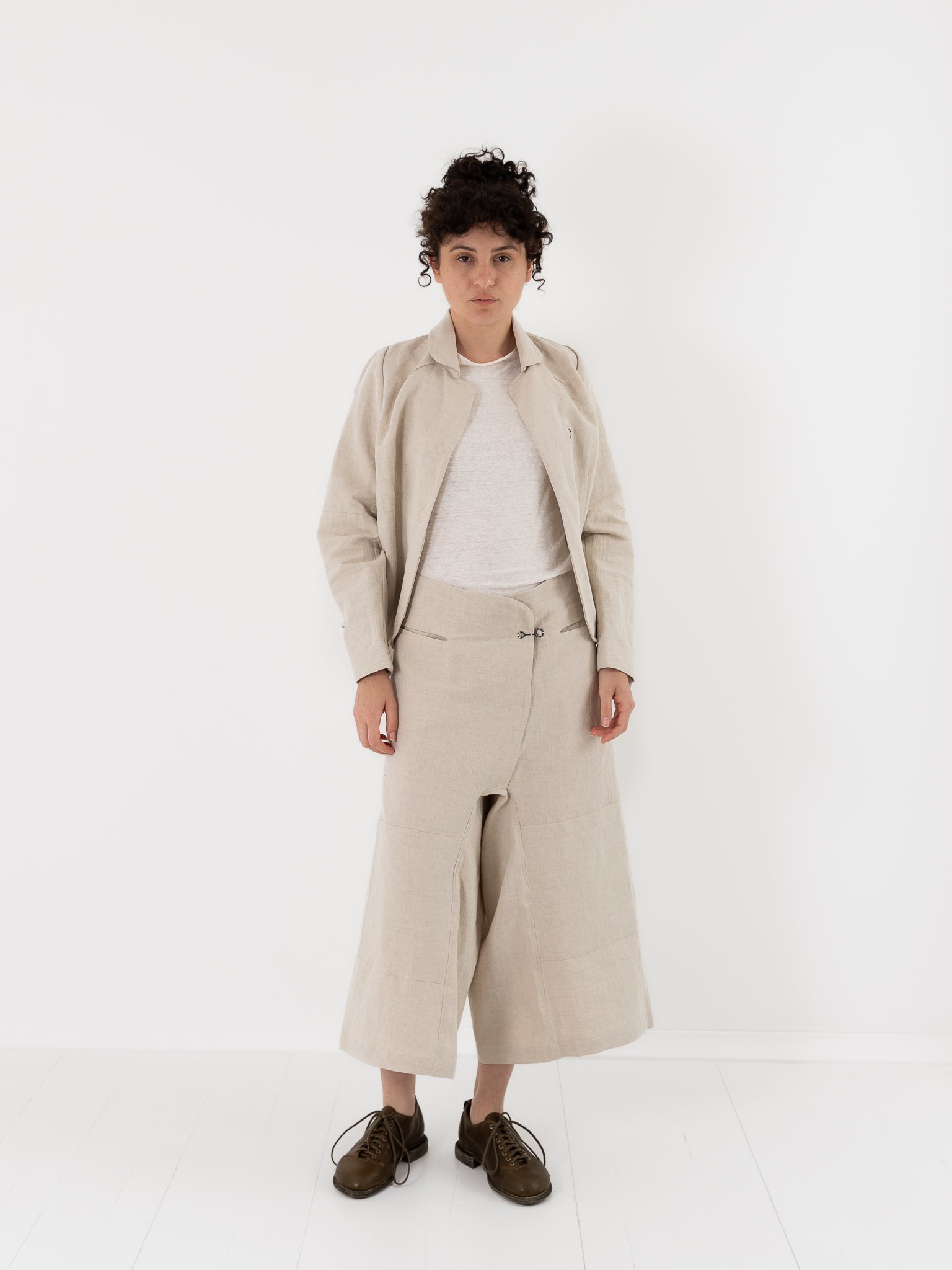 Atelier Suppan Toile Jacket 35 in White - ATELIER SUPPAN at Worthwhile - shop JACKET