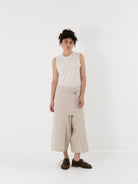 Atelier Suppan Toile Short Pants 42 in Off White - ATELIER SUPPAN at Worthwhile - shop PANT