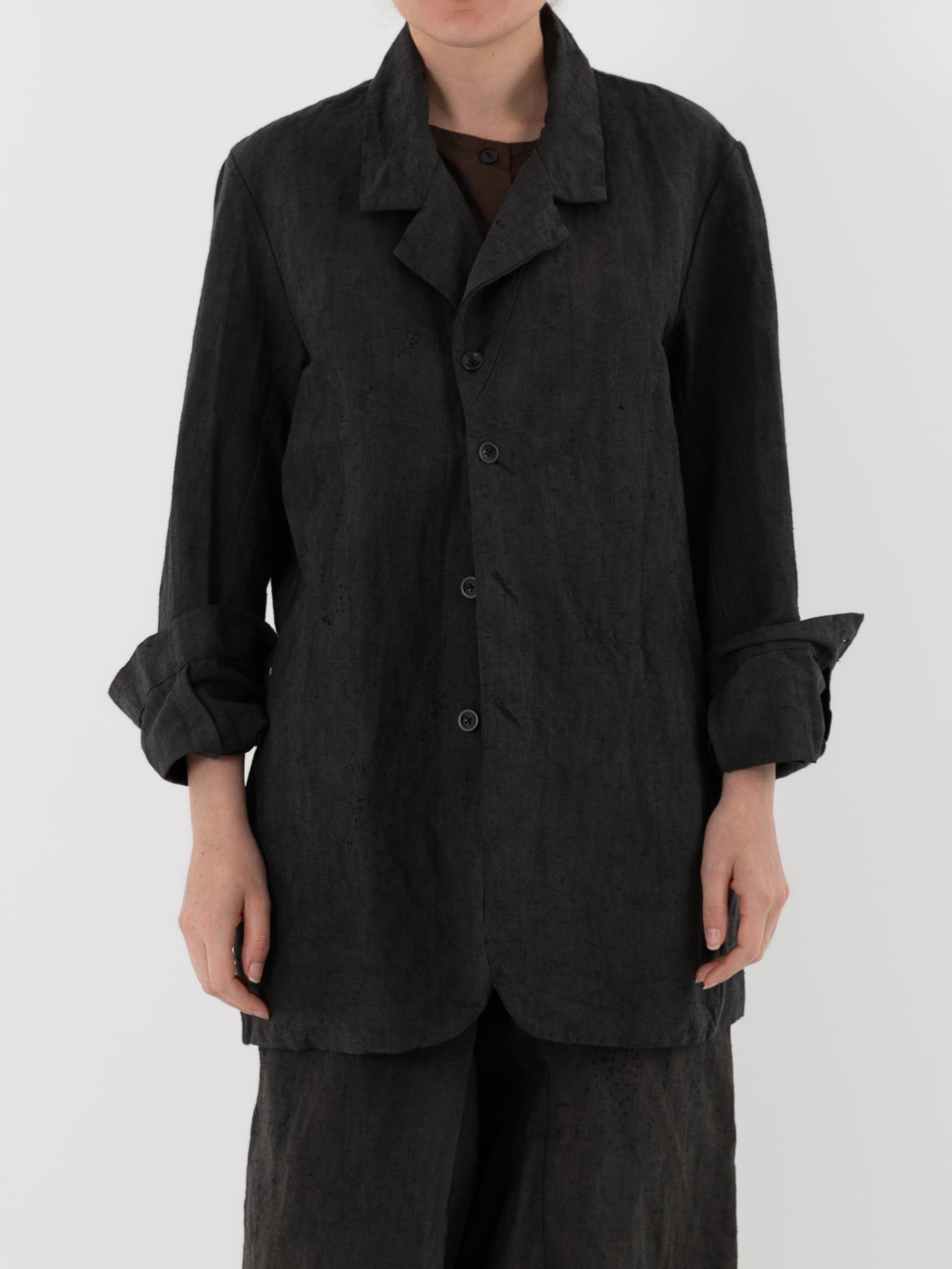 Atelier Suppan Hemp Jacket 01 in Blue Green - ATELIER SUPPAN at Worthwhile - shop JACKET