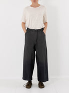 Atelier Suppan Striped Trousers 44 in Grey Blue - ATELIER SUPPAN at Worthwhile - shop PANT