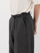 Atelier Suppan Striped Trousers 44 in Grey Blue - ATELIER SUPPAN at Worthwhile - shop PANT