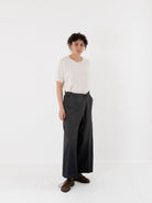 Atelier Suppan Striped Trousers 44 in Grey Blue - ATELIER SUPPAN at Worthwhile - shop PANT