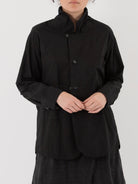Atelier Suppan Shirt Jacket 16 in Black Stripes - ATELIER SUPPAN at Worthwhile - shop JACKET