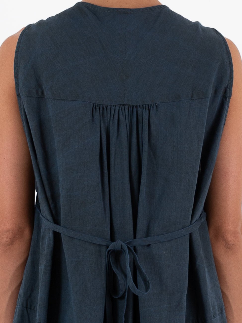 Atelier Suppan Gathered Dress 53 in Blue - ATELIER SUPPAN at Worthwhile - shop DRESS