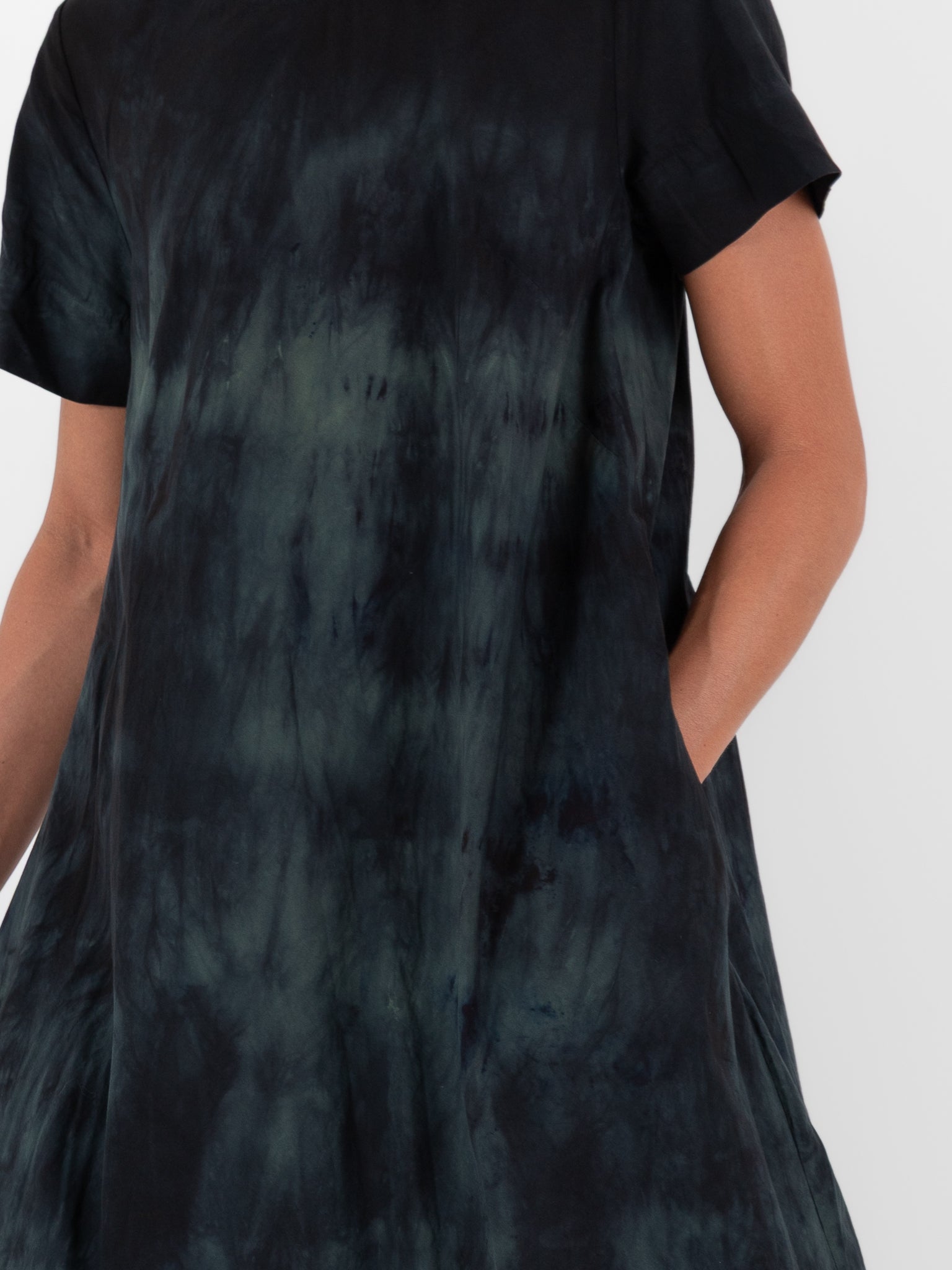 Atelier Suppan Twisted Dress 46 in Blue Green - ATELIER SUPPAN at Worthwhile - shop DRESS