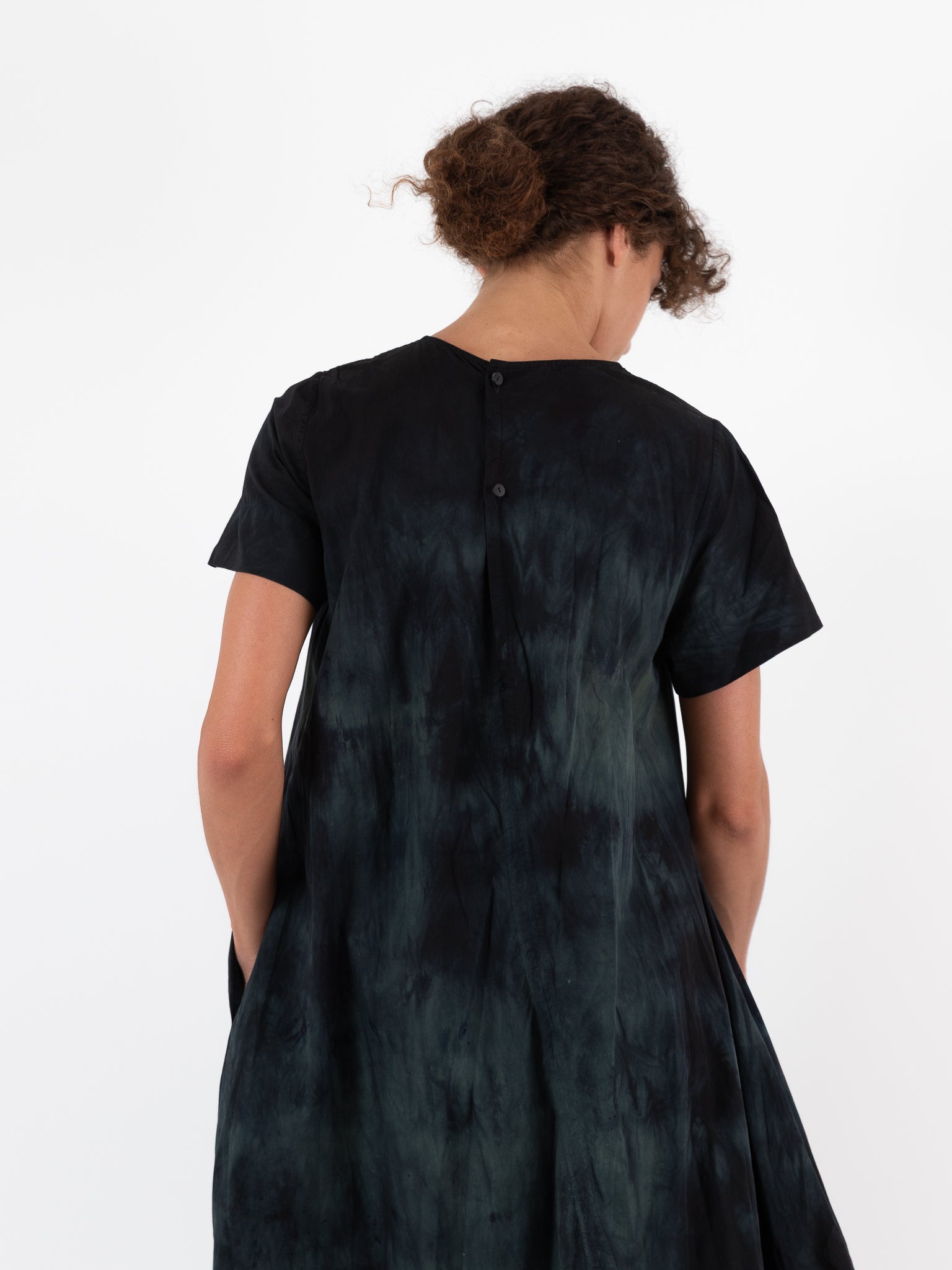 Atelier Suppan Twisted Dress 46 in Blue Green - ATELIER SUPPAN at Worthwhile - shop DRESS