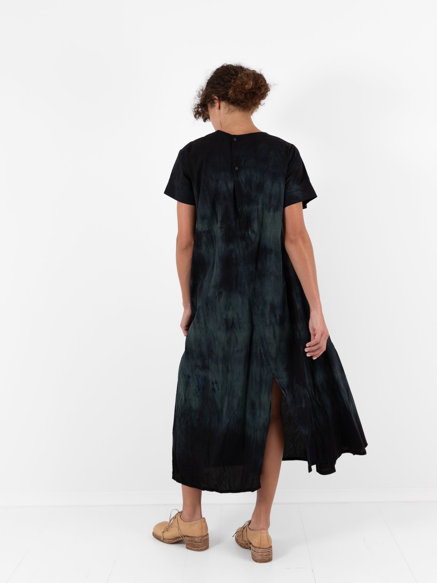 Atelier Suppan Twisted Dress 46 in Blue Green - ATELIER SUPPAN at Worthwhile - shop DRESS